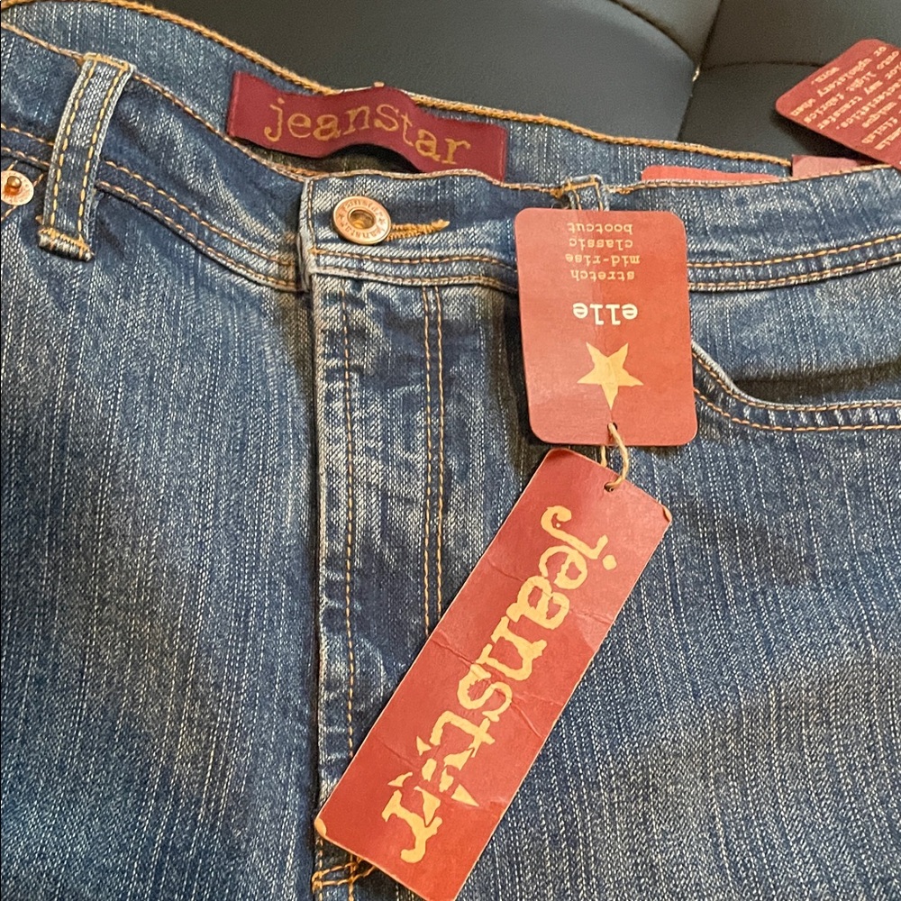NWT jean star Women's Classic Blue Flare Jeans - Picture 7 of 11